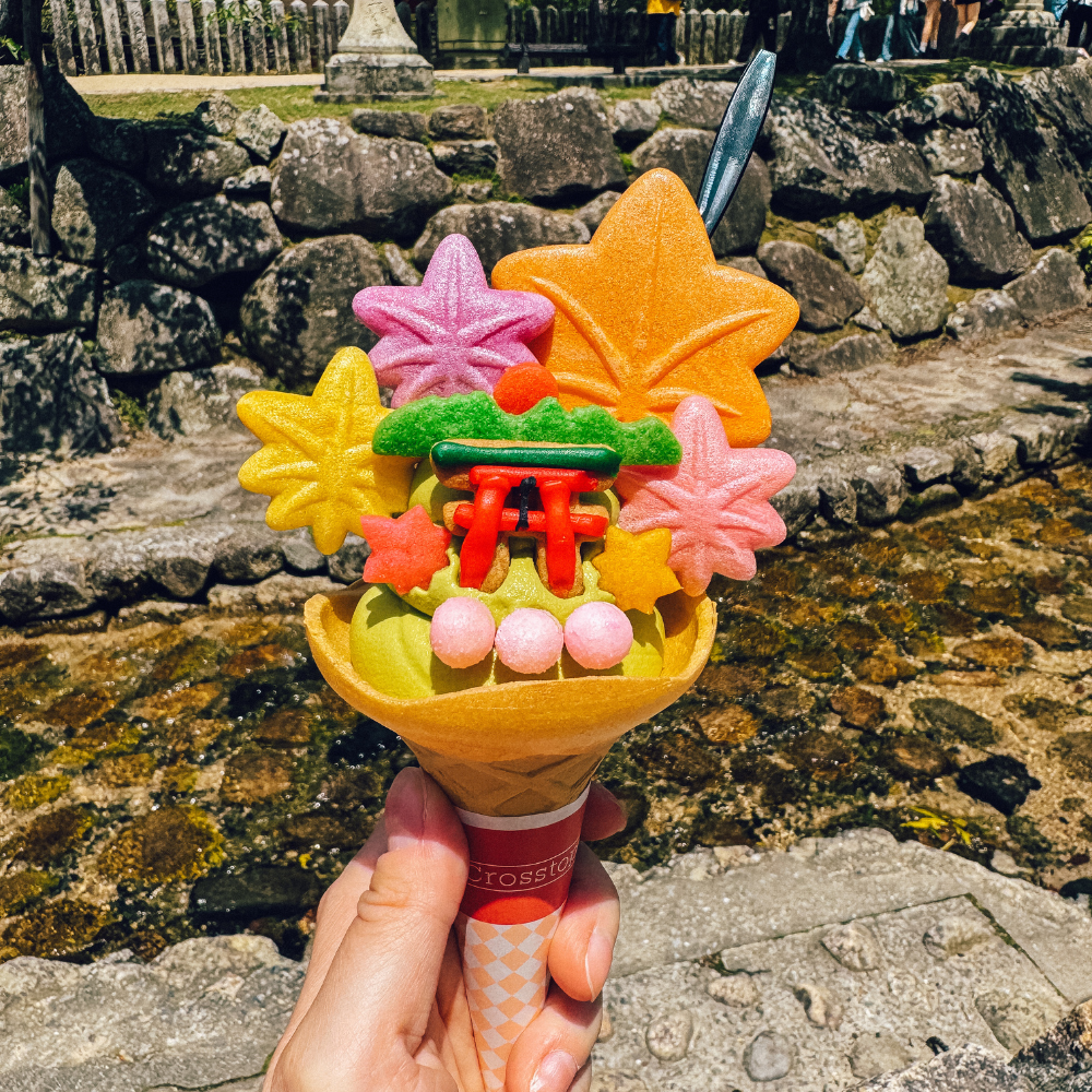 Ice Cream with Miyajima Cookies