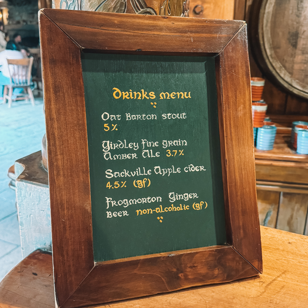 Taking the Tour - Green Dragon Inn Menu